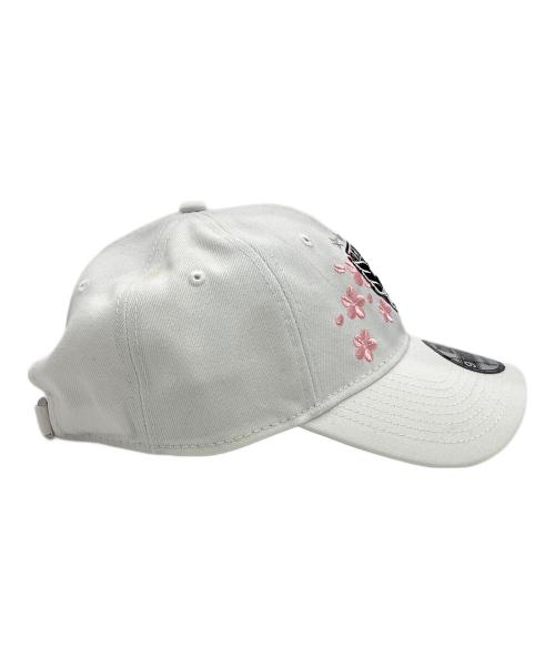New Era（ニューエラ）New Era (ニューエラ) Jersey Hook9TWENTY Adjustable Hat ホワイト×ピンクの古着・服飾アイテム
