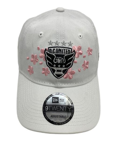 New Era（ニューエラ）New Era (ニューエラ) Jersey Hook9TWENTY Adjustable Hat ホワイト×ピンクの古着・服飾アイテム