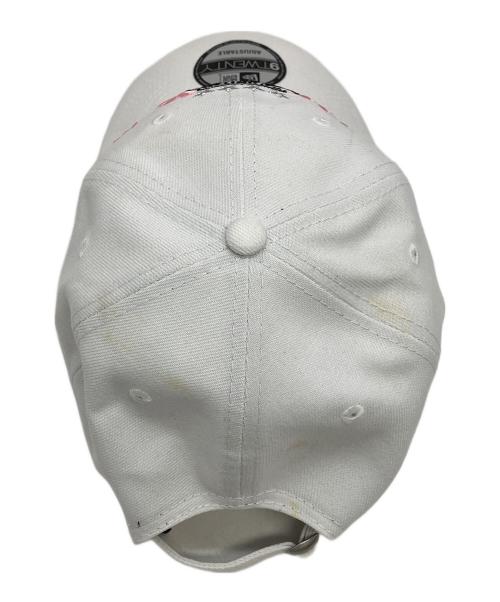 New Era（ニューエラ）New Era (ニューエラ) Jersey Hook9TWENTY Adjustable Hat ホワイト×ピンクの古着・服飾アイテム