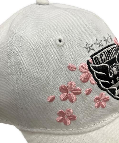 New Era（ニューエラ）New Era (ニューエラ) Jersey Hook9TWENTY Adjustable Hat ホワイト×ピンクの古着・服飾アイテム
