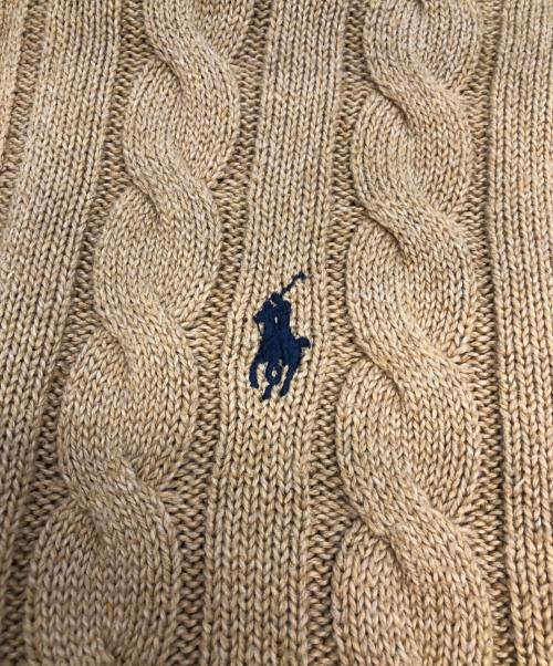 POLO RALPH LAUREN（ポロ・ラルフローレン）POLO RALPH LAUREN (ポロ・ラルフローレン) ハーフジップニット ベージュ サイズ:SIZE Mの古着・服飾アイテム