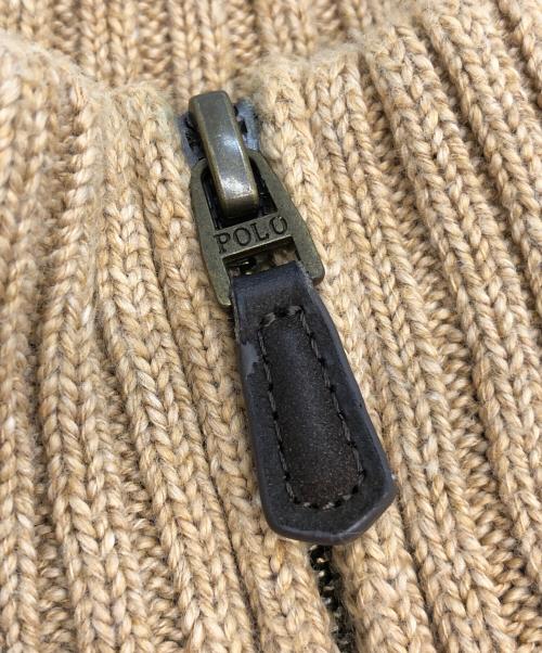 POLO RALPH LAUREN（ポロ・ラルフローレン）POLO RALPH LAUREN (ポロ・ラルフローレン) ハーフジップニット ベージュ サイズ:SIZE Mの古着・服飾アイテム