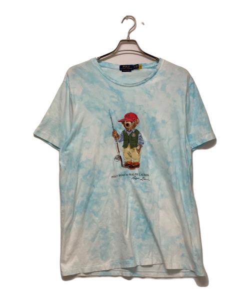 POLO RALPH LAUREN（ポロ・ラルフローレン）POLO RALPH LAUREN (ポロ・ラルフローレン) 半袖Tシャツ スカイブルー サイズ:XLの古着・服飾アイテム