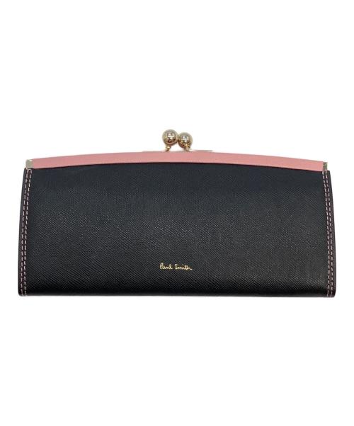 PAUL SMITH（ポールスミス）Paul Smith (ポールスミス) 長財布 ブラック×ピンクの古着・服飾アイテム