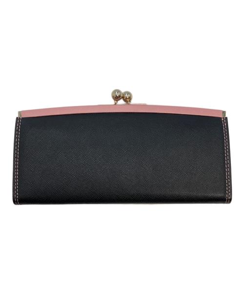 PAUL SMITH（ポールスミス）Paul Smith (ポールスミス) 長財布 ブラック×ピンクの古着・服飾アイテム