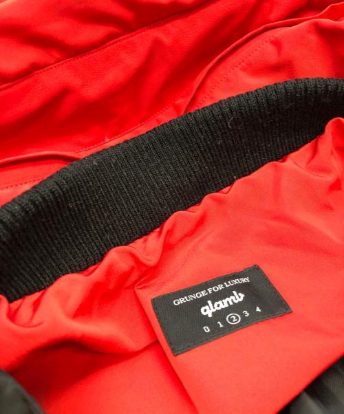 glamb（グラム）glamb (グラム) 中綿ジャケット レッド×ブラック サイズ:SIZE 2の古着・服飾アイテム