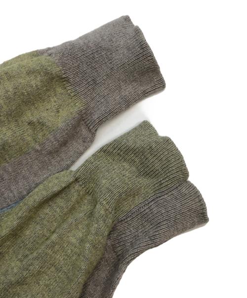 MARTIN MARGIELA（マルタン・マルジェラ）Martin Margiela (マルタン・マルジェラ) 薄手ニット グレー×マルチカラー サイズ:Lの古着・服飾アイテム
