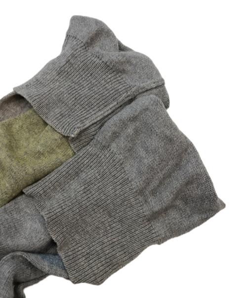 MARTIN MARGIELA（マルタン・マルジェラ）Martin Margiela (マルタン・マルジェラ) 薄手ニット グレー×マルチカラー サイズ:Lの古着・服飾アイテム