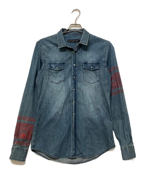 Mastermind JAPAN（マスターマインド ジャパン）Mastermind JAPAN (マスターマインド ジャパン) デニムシャツ ブルー サイズ:46の古着・服飾アイテム
