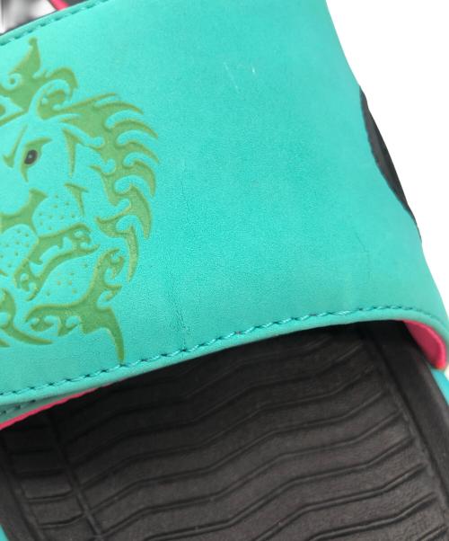 NIKE（ナイキ）NIKE (ナイキ) レブロンスライドサウスビーチ グリーン×ブラック サイズ:SIZE 26cmの古着・服飾アイテム