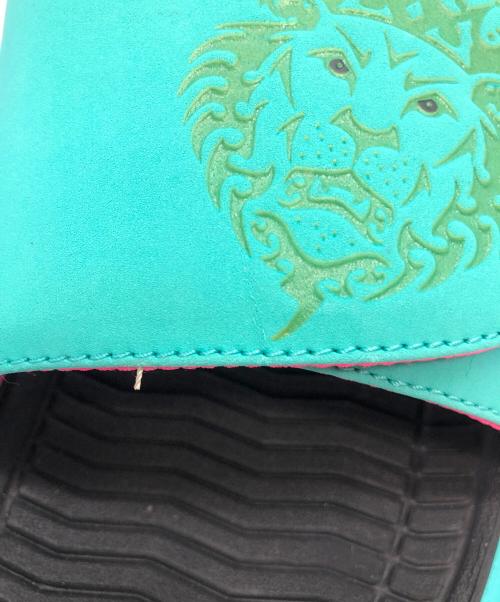 NIKE（ナイキ）NIKE (ナイキ) レブロンスライドサウスビーチ グリーン×ブラック サイズ:SIZE 26cmの古着・服飾アイテム