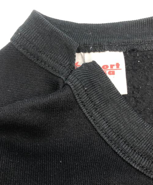 diportusa（ディポート ユーエスエー）diportusa (ディポート ユーエスエー) クルーネックスウェット ブラック×レッド サイズ:SIZE Lの古着・服飾アイテム
