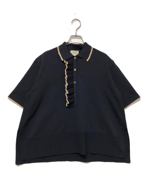 UNITED ARROWS（ユナイテッドアローズ）UNITED ARROWS (ユナイテッドアローズ) 7分丈ニット ネイビー サイズ:Freeの古着・服飾アイテム