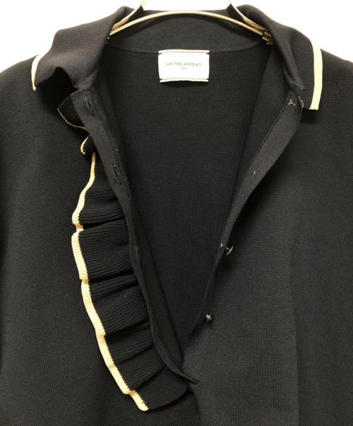UNITED ARROWS（ユナイテッドアローズ）UNITED ARROWS (ユナイテッドアローズ) 7分丈ニット ネイビー サイズ:Freeの古着・服飾アイテム