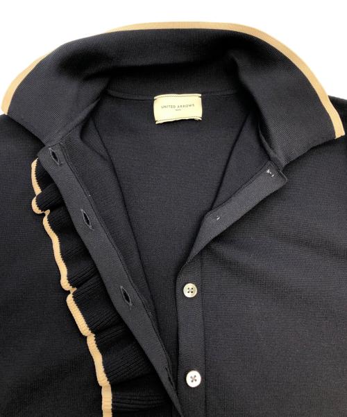 UNITED ARROWS（ユナイテッドアローズ）UNITED ARROWS (ユナイテッドアローズ) 7分丈ニット ネイビー サイズ:Freeの古着・服飾アイテム