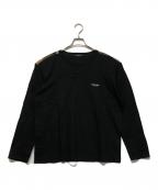 BLACK LABEL CRESTBRIDGEブラックレーベル クレストブリッジ）の古着「長袖カットソー」｜ブラック