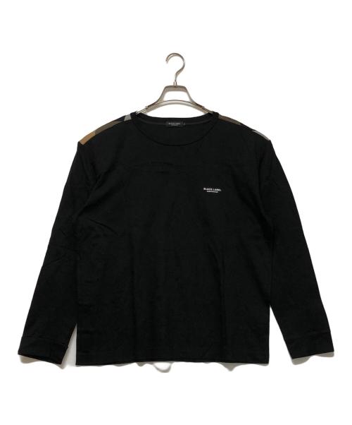 BLACK LABEL CRESTBRIDGE（ブラックレーベル クレストブリッジ）BLACK LABEL CRESTBRIDGE (ブラックレーベル クレストブリッジ) 長袖カットソー ブラック サイズ:LLの古着・服飾アイテム
