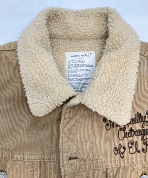 WACKO MARIA（ワコマリア）WACKO MARIA (ワコマリア) 裏ボアコーデュロイジャケット ベージュ サイズ:SIZE Mの古着・服飾アイテム
