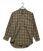 BURBERRY LONDONバーバリーロンドン）の古着「チェックシャツ」｜ブラウン