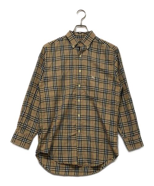 BURBERRY LONDON（バーバリーロンドン）BURBERRY LONDON (バーバリーロンドン) チェックシャツ ブラウン サイズ:SIZE Sの古着・服飾アイテム