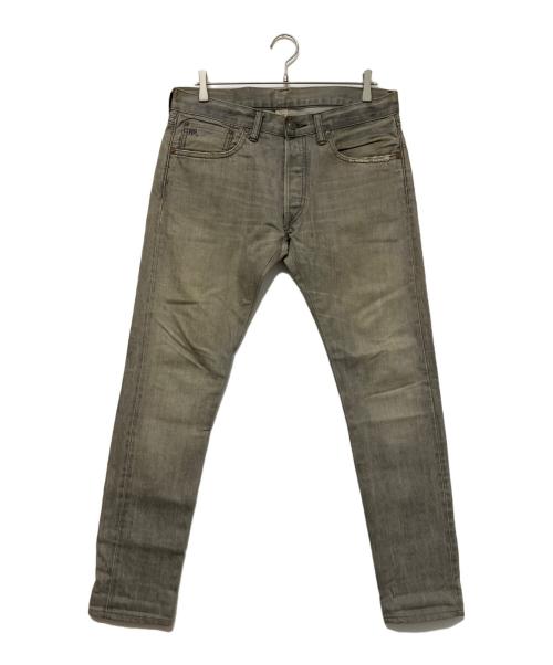RRL（ダブルアールエル）RRL (ダブルアールエル) SLIM FIT　セルビッチデニムパンツ グレー サイズ:SIZE 81cm (W32) 股下76cmの古着・服飾アイテム