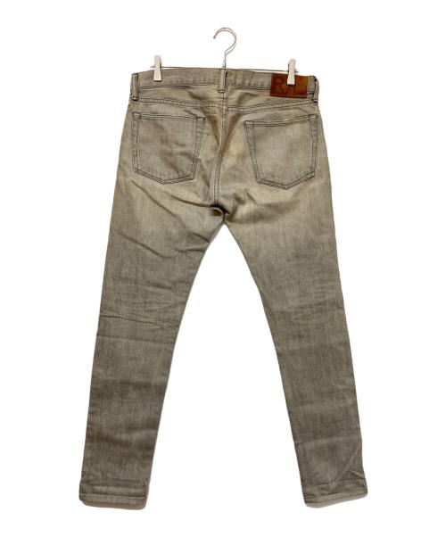 RRL（ダブルアールエル）RRL (ダブルアールエル) SLIM FIT　セルビッチデニムパンツ グレー サイズ:SIZE 81cm (W32) 股下76cmの古着・服飾アイテム