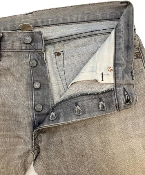 RRL（ダブルアールエル）RRL (ダブルアールエル) SLIM FIT　セルビッチデニムパンツ グレー サイズ:SIZE 81cm (W32) 股下76cmの古着・服飾アイテム