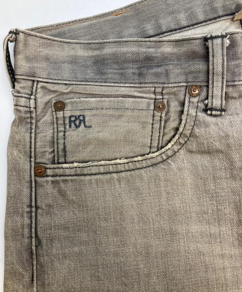 RRL（ダブルアールエル）RRL (ダブルアールエル) SLIM FIT　セルビッチデニムパンツ グレー サイズ:SIZE 81cm (W32) 股下76cmの古着・服飾アイテム