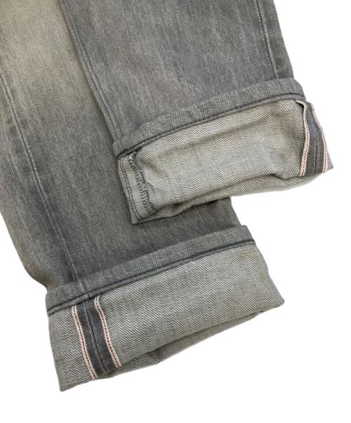 RRL（ダブルアールエル）RRL (ダブルアールエル) SLIM FIT　セルビッチデニムパンツ グレー サイズ:SIZE 81cm (W32) 股下76cmの古着・服飾アイテム