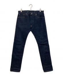 RRL（ダブルアールエル）の古着「1936 BUCKLE BACK　セルビッチデニムパンツ」｜インディゴ