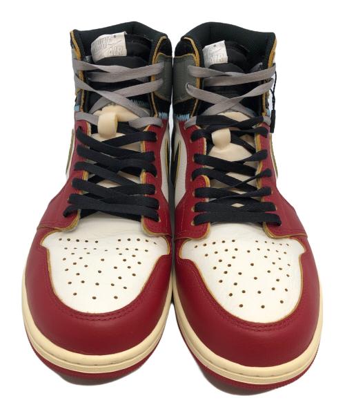 NIKE（ナイキ）NIKE (ナイキ) UNION × Nike Air Jordan 1 Retro High OG　ハイカットスニーカー レッド×ホワイト サイズ:SIZE 29cmの古着・服飾アイテム