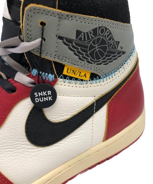 NIKE（ナイキ）NIKE (ナイキ) UNION × Nike Air Jordan 1 Retro High OG　ハイカットスニーカー レッド×ホワイト サイズ:SIZE 29cmの古着・服飾アイテム