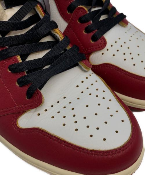 NIKE（ナイキ）NIKE (ナイキ) UNION × Nike Air Jordan 1 Retro High OG　ハイカットスニーカー レッド×ホワイト サイズ:SIZE 29cmの古着・服飾アイテム