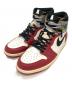 NIKE（ナイキ）の古着「UNION × Nike Air Jordan 1 Retro High OG　ハイカットスニーカー」｜レッド×ホワイト