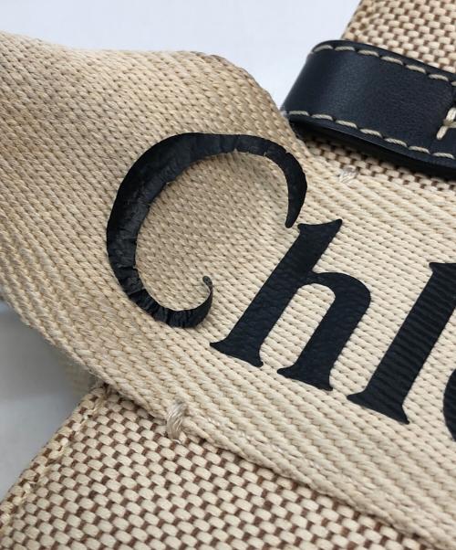 Chloe（クロエ）Chloe (クロエ) woody スモールトートバッグ ベージュの古着・服飾アイテム