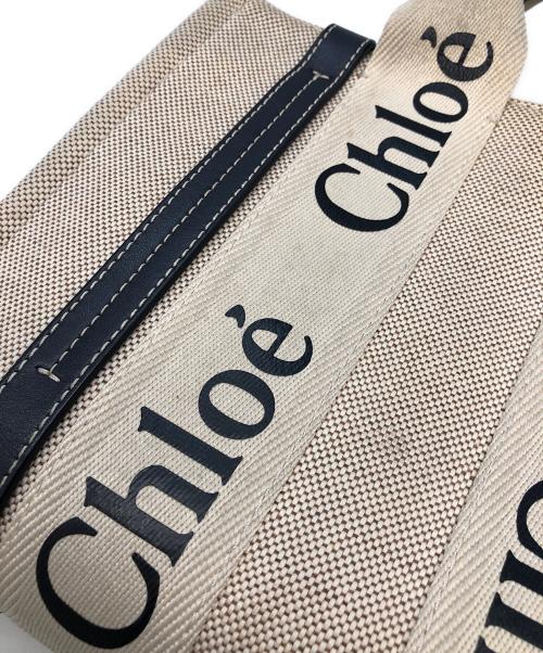 Chloe（クロエ）Chloe (クロエ) woody スモールトートバッグ ベージュの古着・服飾アイテム