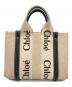 Chloe (クロエ) woody スモールトートバッグ ベージュ：37000円