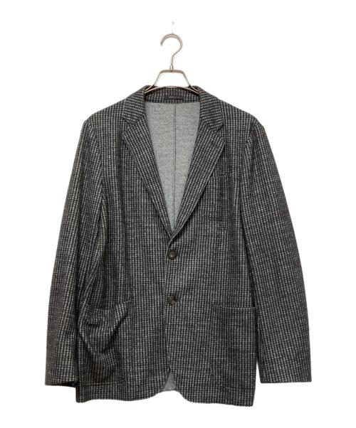 ARMANI COLLEZIONI（アルマーニ コレツィオーニ）ARMANI COLLEZIONI (アルマーニ コレツィオーニ) 2Bジャケット グレー×ブラウン サイズ:不明の古着・服飾アイテム