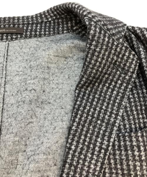 ARMANI COLLEZIONI（アルマーニ コレツィオーニ）ARMANI COLLEZIONI (アルマーニ コレツィオーニ) 2Bジャケット グレー×ブラウン サイズ:不明の古着・服飾アイテム