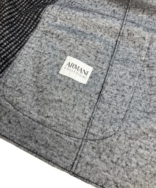 ARMANI COLLEZIONI（アルマーニ コレツィオーニ）ARMANI COLLEZIONI (アルマーニ コレツィオーニ) 2Bジャケット グレー×ブラウン サイズ:不明の古着・服飾アイテム