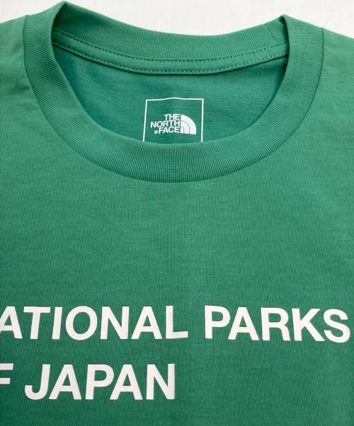 THE NORTH FACE（ザ ノース フェイス）THE NORTH FACE (ザ ノース フェイス) ショートスリーブナショナルパークスティー グリーン サイズ:SIZE Ｍの古着・服飾アイテム