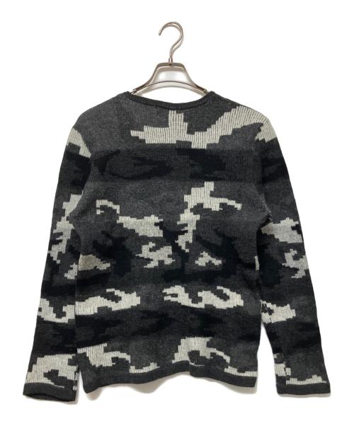 BURBERRY BLACK LABEL（バーバリーブラックレーベル）BURBERRY BLACK LABEL (バーバリーブラックレーベル) 厚手ニット ブラック×グレー サイズ:不明の古着・服飾アイテム