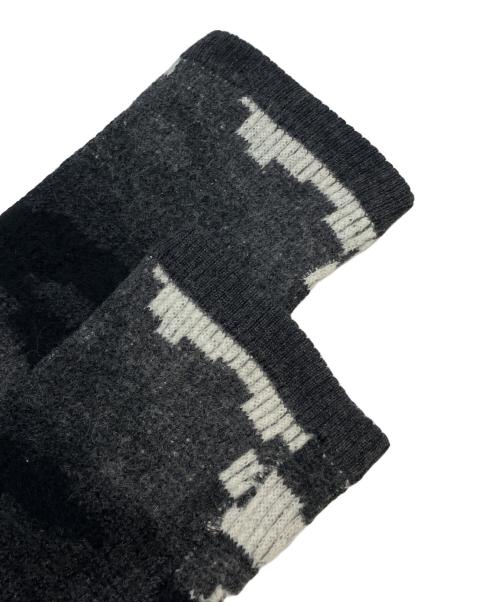 BURBERRY BLACK LABEL（バーバリーブラックレーベル）BURBERRY BLACK LABEL (バーバリーブラックレーベル) 厚手ニット ブラック×グレー サイズ:不明の古着・服飾アイテム