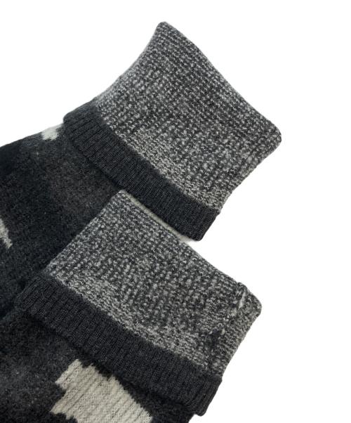 BURBERRY BLACK LABEL（バーバリーブラックレーベル）BURBERRY BLACK LABEL (バーバリーブラックレーベル) 厚手ニット ブラック×グレー サイズ:不明の古着・服飾アイテム