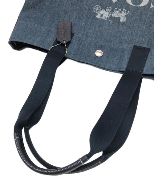 COACH（コーチ）COACH (コーチ) デニムトートバッグ ブルーの古着・服飾アイテム
