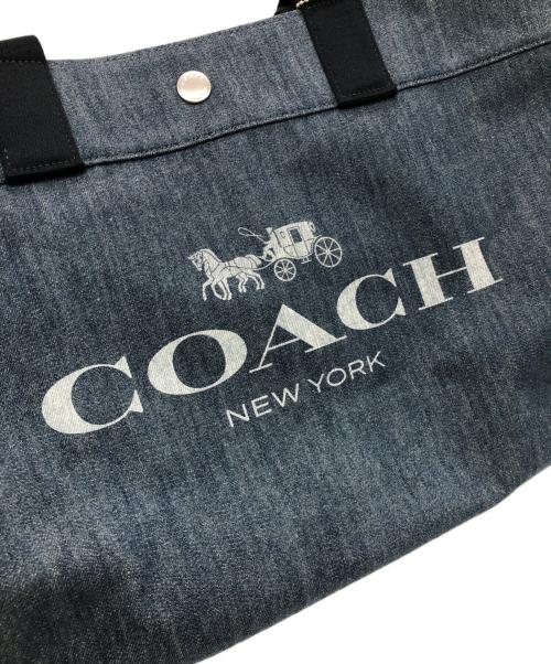 COACH（コーチ）COACH (コーチ) デニムトートバッグ ブルーの古着・服飾アイテム