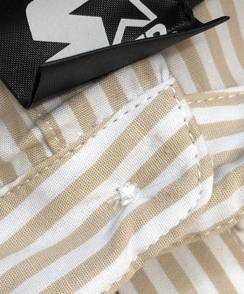 STARTER（スターター）STARTER (スターター) 長袖シャツ ベージュ×ホワイト サイズ:48の古着・服飾アイテム