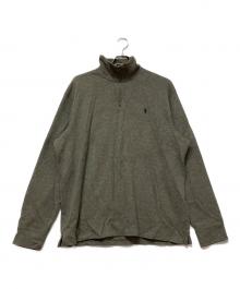 POLO RALPH LAUREN（ポロ・ラルフローレン）の古着「ハーフジップニット」｜グレー
