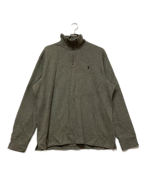 POLO RALPH LAUREN（ポロ・ラルフローレン）POLO RALPH LAUREN (ポロ・ラルフローレン) ハーフジップニット グレー サイズ:XLの古着・服飾アイテム