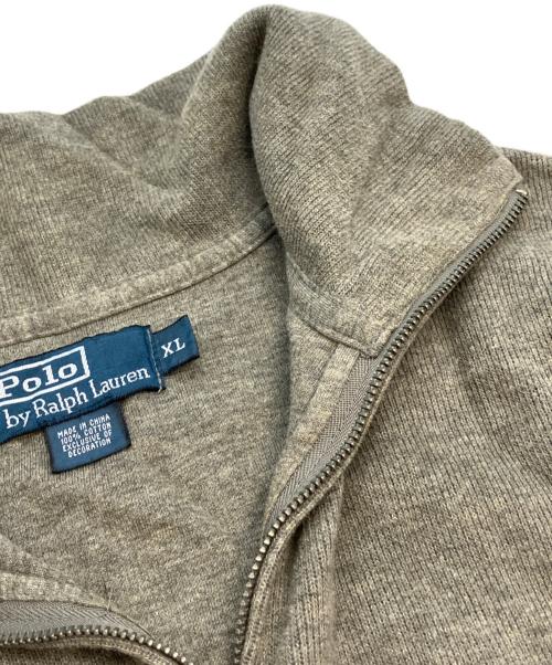 POLO RALPH LAUREN（ポロ・ラルフローレン）POLO RALPH LAUREN (ポロ・ラルフローレン) ハーフジップニット グレー サイズ:XLの古着・服飾アイテム